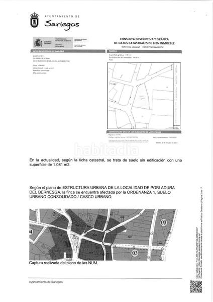 Foto f1ced2d8-be2b-45e8-aa82-ff88cce9129d. Terreno residencial en Sariegos