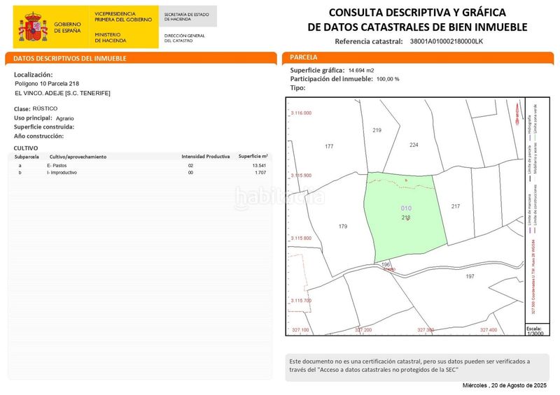 Foto 5b674b56-9599-4dc4-9704-25d090460d28. Finca rústica en La Quinta - Taucho Adeje