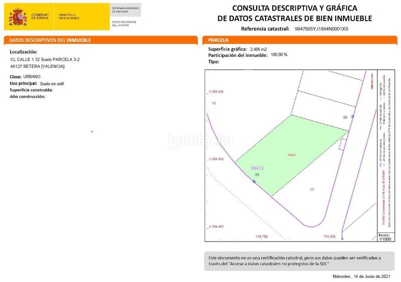Foto faf030c5-e275-4e75-ab15-c6568893fd6c. Terreny residencial a Camí de Paterna-Lloma del Calderer Bétera