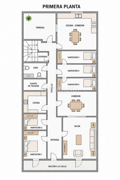Foto fd1f1ee3-0127-49ac-8b15-f673cce814a3. Casa adossada a Almansa