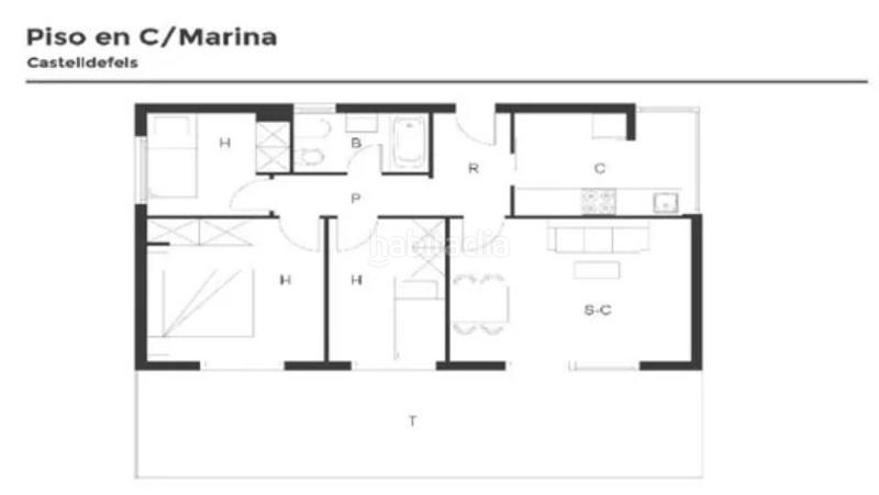 Foto 7018d3f1-b06b-4605-901f-39d9b2bc6abc. Flat in passeig de la marina 97 in La Pineda Castelldefels
