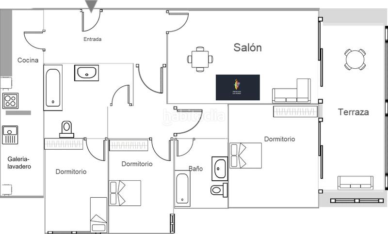 Foto f0e4e2e4-94d2-4e8c-8146-0474e93b5a7a. Alquiler piso alquiler gran piso de 3 dorm. en primera línea de poniente www.inmobiliarialesdunes.com en Benidorm