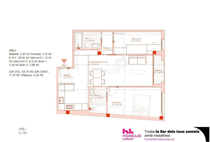 Foto e7e435d2-ae3a-46e0-9857-a08d98ebc1c9. Planta baixa amb calefacció a Calella