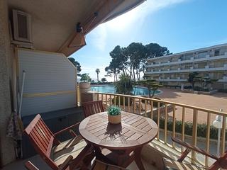 Apartament a Cap de Sant Pere. Cambrils vistas mar a 10 metros de la playa/1 habitacion.