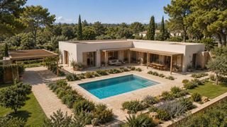 Casa a Mas Pere-Río de Oro. Vivienda bioclimática en mas pere arquitectura mediterránea y co