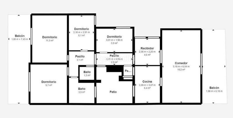 Foto e53096ee-9cff-45ad-89a1-0a16852501f9. Appartamento con riscaldamento in Dreta de l´Eixample Barcelona