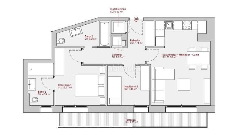 Foto cda7d05c-c71e-415f-8cf9-4adae9c0b621. Appartement avec chauffage parking dans Els Cortals Encamp