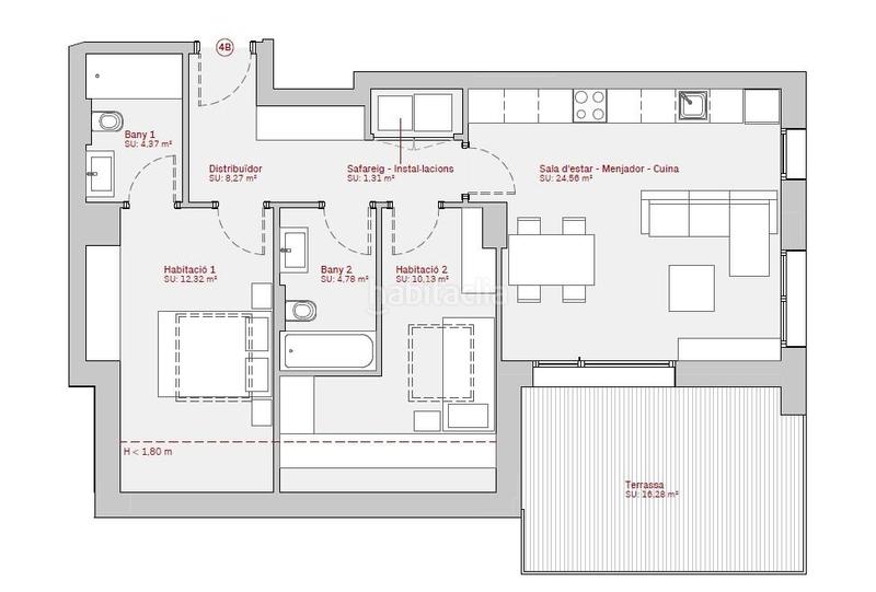 Foto e098d80a-9bcc-4e45-a9f7-e80aedfdbe2d. Duplex con riscaldamento in Els Cortals Encamp