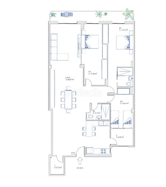 Foto 175570c2-19f0-48df-928d-1d7687456800. Appartamento con camino riscaldamento parcheggio in Barcelona