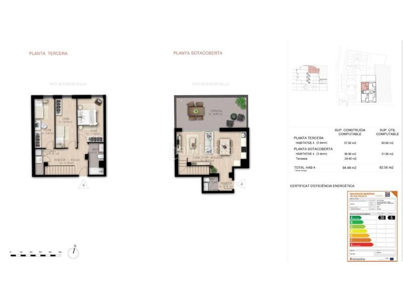 Foto 38fa24bf-81f2-4fa9-94ea-b2f607155369. Duplex avec chauffage dans San Pere Terrassa