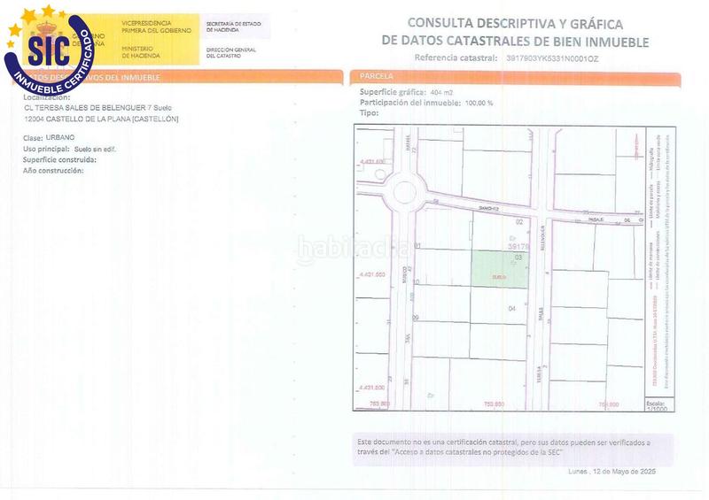 Foto 5d158609-e86b-4de2-a5e3-e451a667f791. Terreno residenziale in calle teresa sales de belenguer 7 in Castellón de la Plana