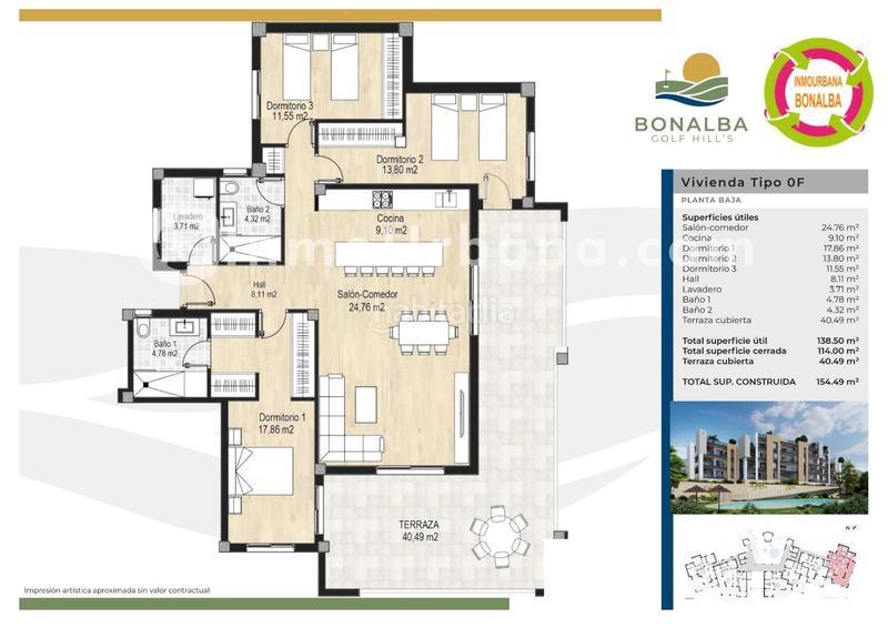 Foto 0f00fb42-ffd3-4724-aba2-1e6bcd0641dd. Appartement avec chauffage parking piscine dans Bonalba-Cotoveta Mutxamel