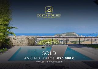 Xalet a El Montgó. Villa landscape  moderna villa con vistas panorámicas al mar en