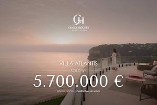Chalet in Portichol-Balcón al Mar. Villa atlantis  1a linea mar javea  lujosa propiedad frente al m
