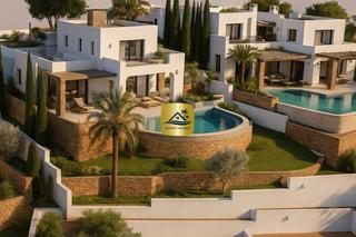 Chalet à El Portet-Pla del Mar. Residential portet vila  villas de lujo estilo ibicenco con vist