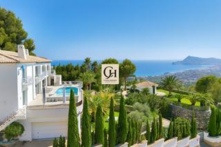 Xalet a Altea la Vella. Villa azul  propiedad de lujo en venta en altea, costa blanca no