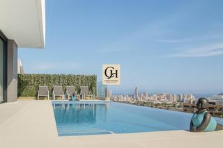 Chalet à Balcón de Finestrat-Terra Marina. Villa skyline  lujo mediterraneo en finestrat con vistas al mar