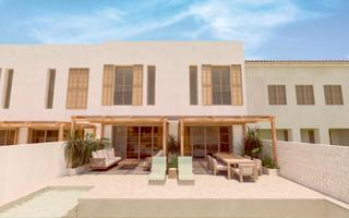 Xalet a Ses Salines Poble. Casa nueva de 4 habitaciones con piscina en venta en ses salines