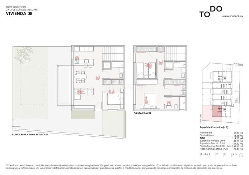 Foto 89132656-42a0-4970-9044-aab3349b2778. Maison jumelée 105m<sup>2</sup> avec parking dans Gata de Gorgos