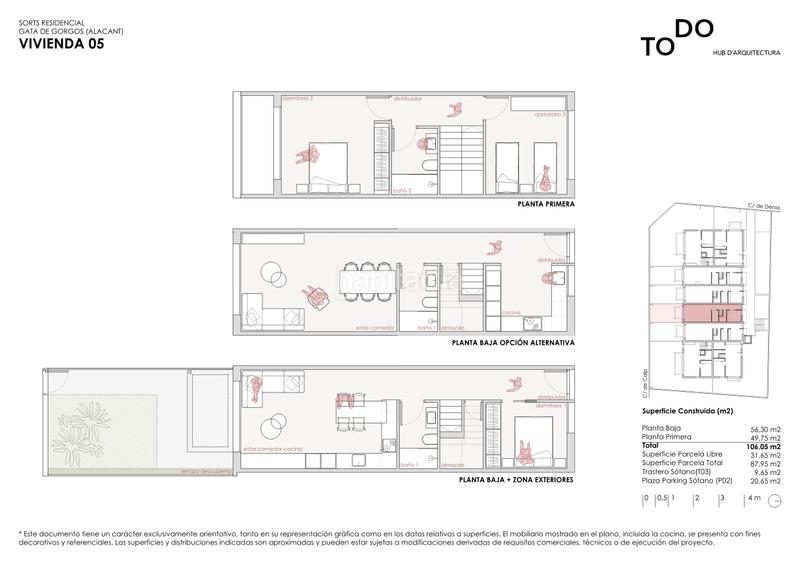 Foto cd933820-e682-4c62-a337-234ba4932268. Casa a schiera 101m<sup>2</sup> con parcheggio in Gata de Gorgos