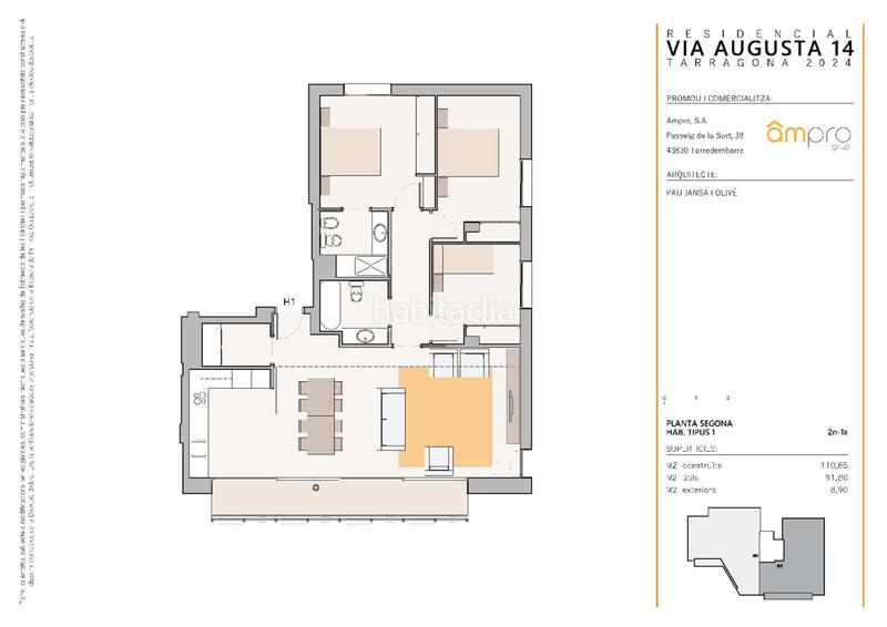 Foto e67f7cfa-2ce5-4391-9250-3a0351b29e47. Appartement 110m<sup>2</sup> dans via augusta 14 dans Llevant Tarragona