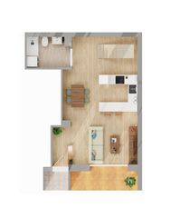 Duplex  Carrer andreu tuyet santamaria. Dúplex con 2 habitaciones con calefacción y aire acondicionado