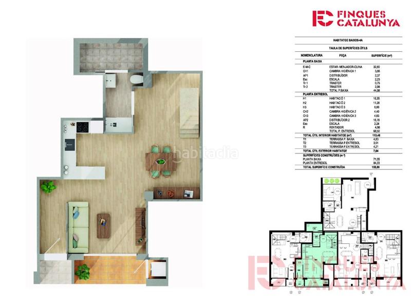 Foto a0ceb2f7-18f6-4bf5-b95c-e8edff1fb940. Planta baja fantastico piso duplex en Montilivi en Girona