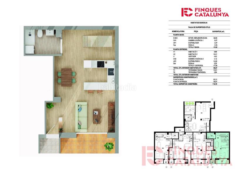 Foto a101f71b-5e9e-44bc-8b6d-f22ccb0e9e41. Planta baja fantastico piso duplex en Montilivi en Girona
