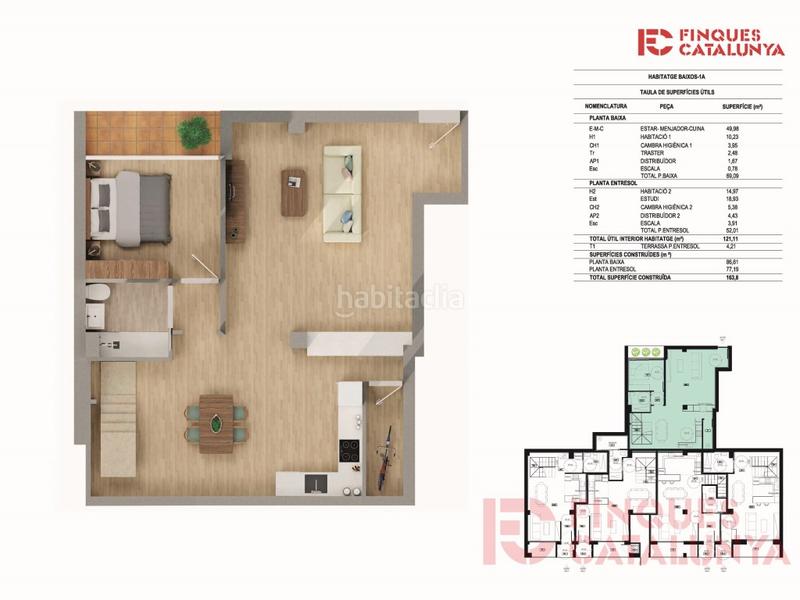 Foto a5884eda-6fed-4dac-848f-bea277ae67fd. Planta baja fantastico piso duplex en Montilivi en Girona