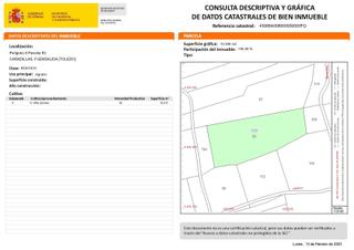 Finca rústica a Cañadillas. Venta parcela rústica en fuensalida muy bien situada