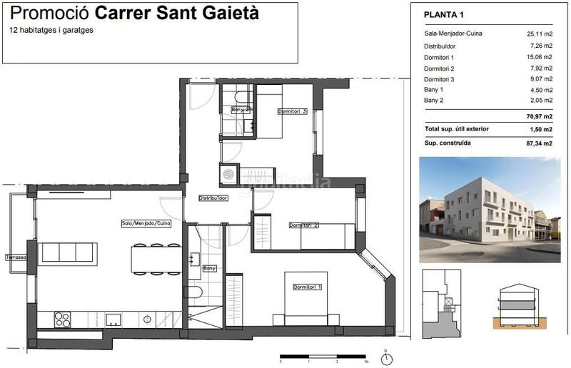 Foto 3805dadc-2ac8-49b5-9cd2-771f353f676f. Pis amb calefacció aparcament a Centre Rubí