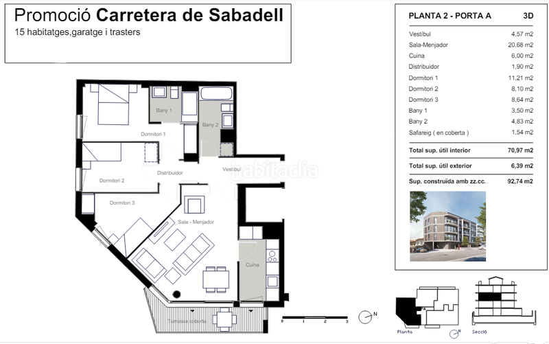 Foto 1282e122-6cea-4840-9a16-566e51014f77. Pis amb calefacció aparcament a Zona Nord Rubí