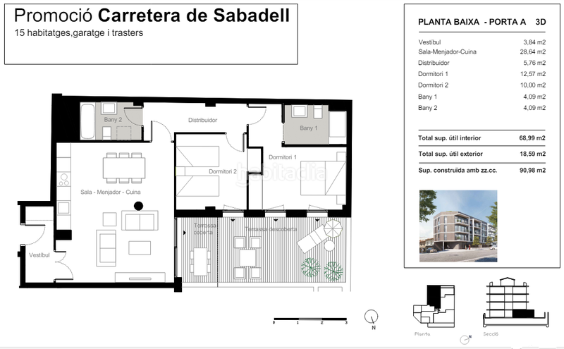 Foto 1643af9e-9a8d-417a-83dd-8846358b749c. Pis amb calefacció aparcament a Zona Nord Rubí