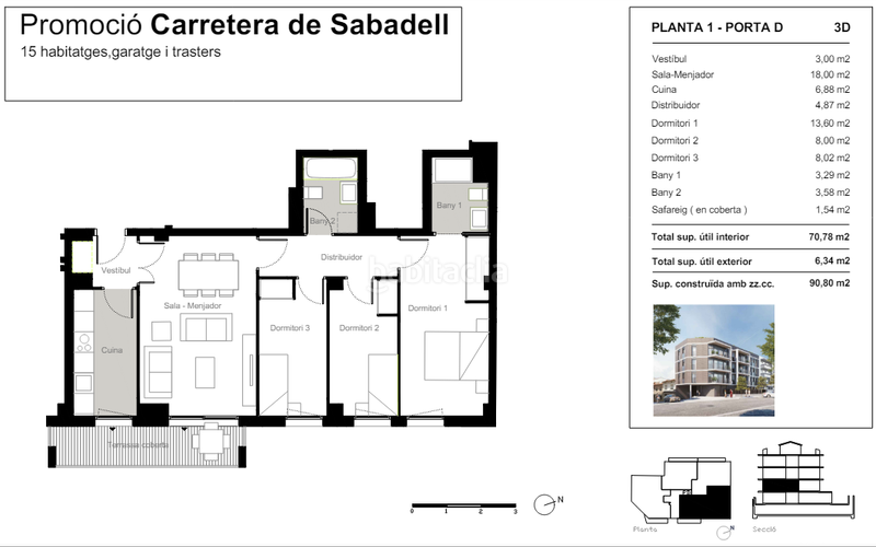 Foto 35046171-8f8d-47cf-9031-581eb284b5e0. Pis amb calefacció aparcament a Zona Nord Rubí