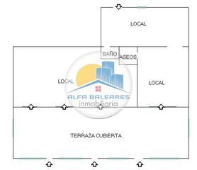 Lloguer Local Comercial a Port d´Alcúdia-Platja dÁlcúdia. Gran local comercial