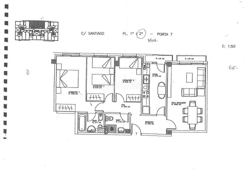 Foto ede4debe-36cd-4340-bd77-c6425dc7d7ad. Pis a carrer de santiago 28 a Eixample Sud-Migdia Girona