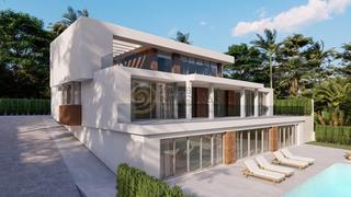 Chalet en Altea la Vella. Espectacular villa de lujo moderna con fascinantes vistas al mar