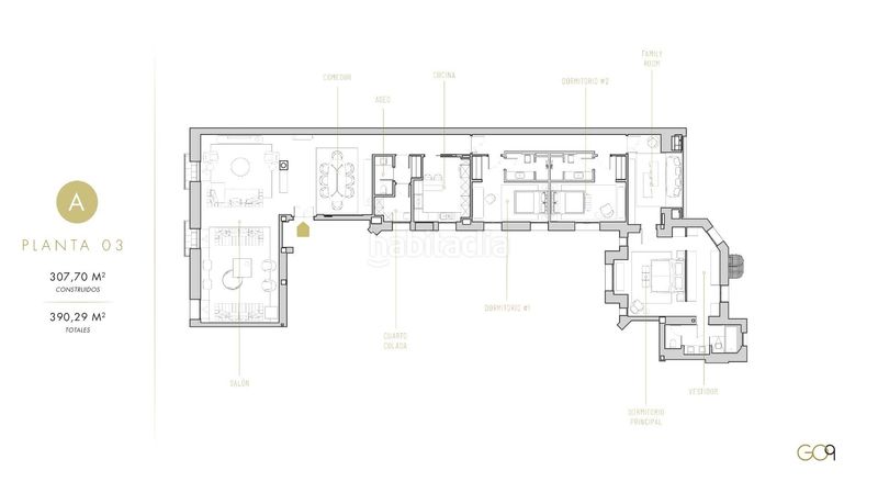 Ático 940m2 en calle del general oráa 9 en Castellana Madrid - Imagen 54