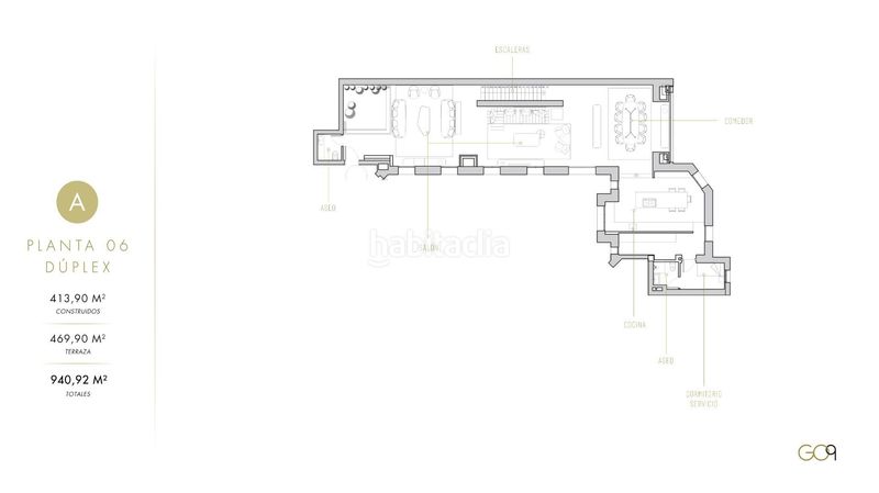 Ático 940m2 en calle del general oráa 9 en Castellana Madrid - Imagen 57