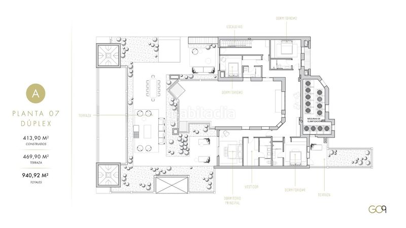 Ático 940m2 en calle del general oráa 9 en Castellana Madrid - Imagen 53