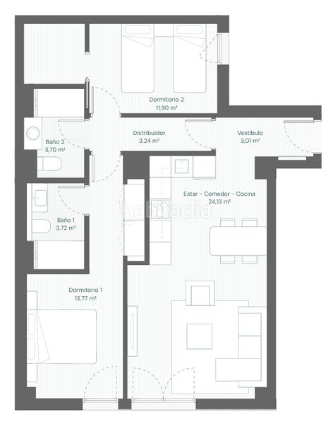 Piso 111m2 en Ciudad Jardín Madrid - Imagen 27