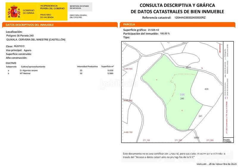 Foto fe9c806f-c726-4a1d-ac2f-5ec54caf7808. Terreny residencial a Cervera del Maestre