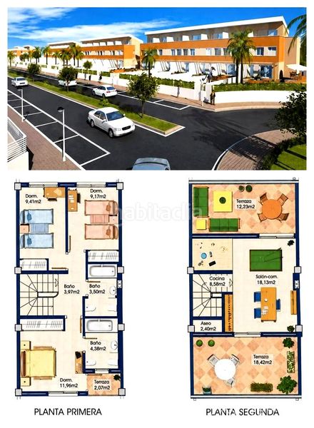 Foto 3d07620c-af97-4124-a62e-593a2b4cd1ed. Casa adossada amb aparcament a Papa Luna - Platja del Gurugú Benicarló