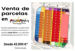Terreny residencial  Calle salamanca. Parcelas en venta en panorámica golf  desde 350 m