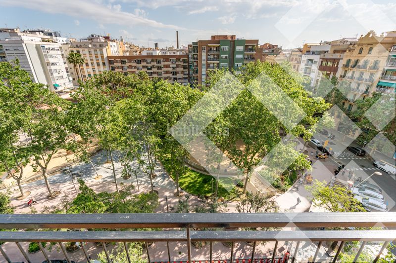 Piso alto (7º) luminoso, silencioso, vistas a parque, 3 habitaciones 2 baños, gran balcón, ascensor en Barcelona - Imagen 2