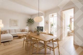 Pis  Carrer del rosselló. Junto al passeig sant joan, finca regia de 105 m2, 3 habitacione