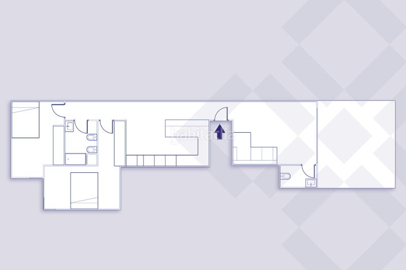 Ático reformado de diseño, vistas, luminoso, silencioso, terraza 23 m2, 2 habitaciones con vestidor, 2 baños, ascensor en Barcelona - Imagen 29
