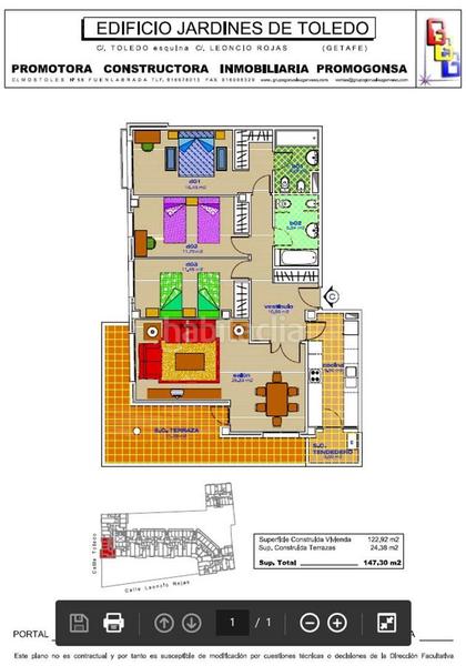 Foto a86ef1cc-c456-4fb8-9c3f-508c314d3222. Appartement 122m<sup>2</sup> dans calle toledo 35 dans San Isidro Getafe