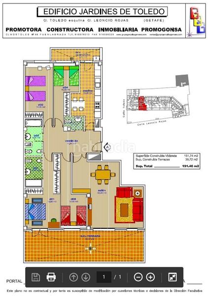 Foto e1f51d4a-1955-48be-9a7c-27078680b97d. Flat 151m<sup>2</sup> in calle toledo 35 in San Isidro Getafe