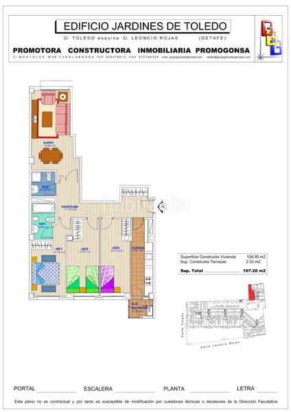 Foto 189edb96-4660-4b44-b720-d31d67cbce9c. Appartement 105m<sup>2</sup> dans calle toledo 35 dans San Isidro Getafe